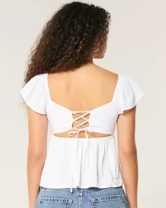 Easy Flutter Sleeve Babydoll Top,Easy Flutter Sleeve Babydoll Top Easy Flutter Sleeve Babydoll Top,Easy Flutter Sleeve Babydoll Top