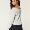 Easy Foldover Off-the-Shoulder Sweater,Easy Foldover Off-the-Shoulder Sweater Easy Foldover Off-the-Shoulder Sweater,Easy Foldover Off-the-Shoulder Sweater