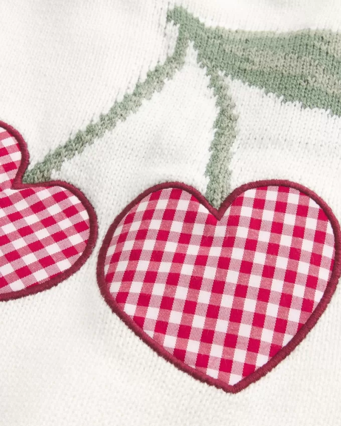 Easy Heart Graphic Off-the-Shoulder Sweater,Easy Heart Graphic Off-the-Shoulder Sweater