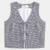 Easy Linen-Blend Tie-Front Vest,Easy Linen-Blend Tie-Front Vest Easy Linen-Blend Tie-Front Vest,Easy Linen-Blend Tie-Front Vest