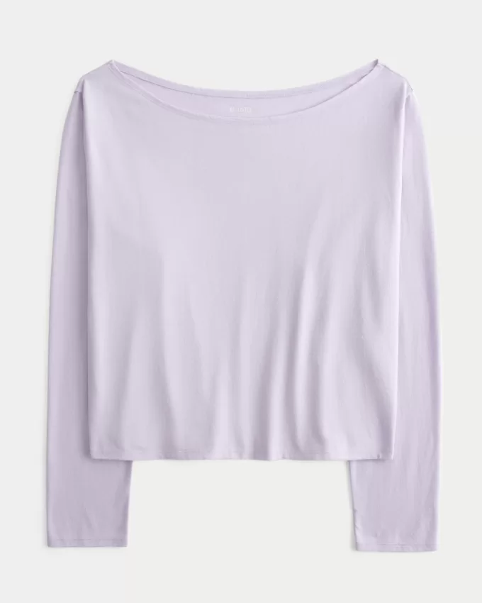 Easy Long-Sleeve Off-the-Shoulder Top,Easy Long-Sleeve Off-the-Shoulder Top Easy Long-Sleeve Off-the-Shoulder Top,Easy Long-Sleeve Off-the-Shoulder Top