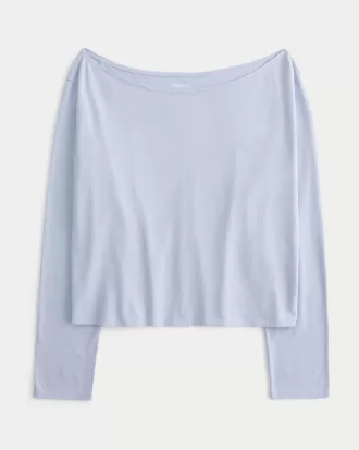 Easy Long-Sleeve Off-the-Shoulder Top,Easy Long-Sleeve Off-the-Shoulder Top Easy Long-Sleeve Off-the-Shoulder Top,Easy Long-Sleeve Off-the-Shoulder Top