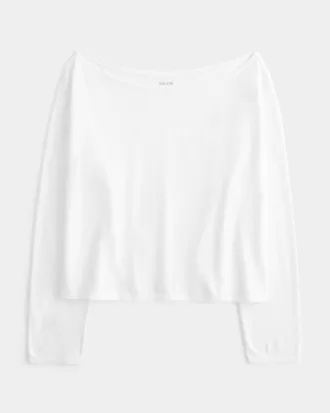 Easy Long-Sleeve Off-the-Shoulder Top,Easy Long-Sleeve Off-the-Shoulder Top Easy Long-Sleeve Off-the-Shoulder Top,Easy Long-Sleeve Off-the-Shoulder Top
