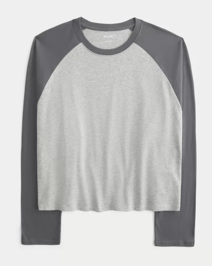 Easy Long-Sleeve Raglan T-Shirt,Easy Long-Sleeve Raglan T-Shirt