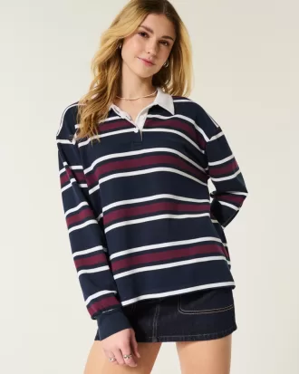 Easy Long-Sleeve Rugby Polo,Easy Long-Sleeve Rugby Polo Easy Long-Sleeve Rugby Polo,Easy Long-Sleeve Rugby Polo