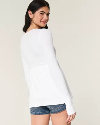 Easy Long-Sleeve Square-Neck Babydoll Top,Easy Long-Sleeve Square-Neck Babydoll Top Easy Long-Sleeve Square-Neck Babydoll Top,Easy Long-Sleeve Square-Neck Babydoll Top