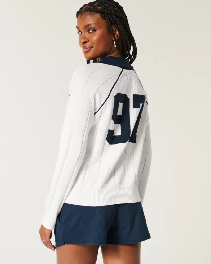 Easy Long-Sleeve Sweater Polo,Easy Long-Sleeve Sweater Polo Easy Long-Sleeve Sweater Polo,Easy Long-Sleeve Sweater Polo