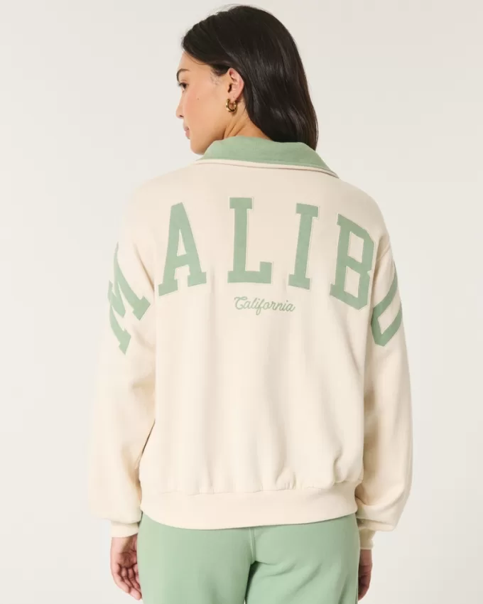Easy Malibu California Graphic Half-Zip Sweatshirt,Easy Malibu California Graphic Half-Zip Sweatshirt Easy Malibu California Graphic Half-Zip Sweatshirt,Easy Malibu California Graphic Half-Zip Sweatshirt