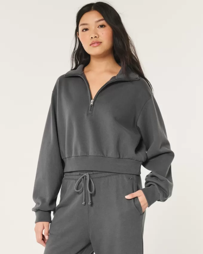 Easy Mini Half-Zip Sweatshirt,Easy Mini Half-Zip Sweatshirt