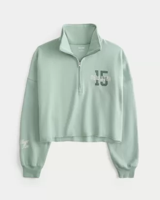 Easy New York Graphic Half-Zip Cutoff Sweatshirt,Easy New York Graphic Half-Zip Cutoff Sweatshirt Easy New York Graphic Half-Zip Cutoff Sweatshirt,Easy New York Graphic Half-Zip Cutoff Sweatshirt