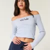 Easy New York Graphic Off-the-Shoulder Top,Easy New York Graphic Off-the-Shoulder Top