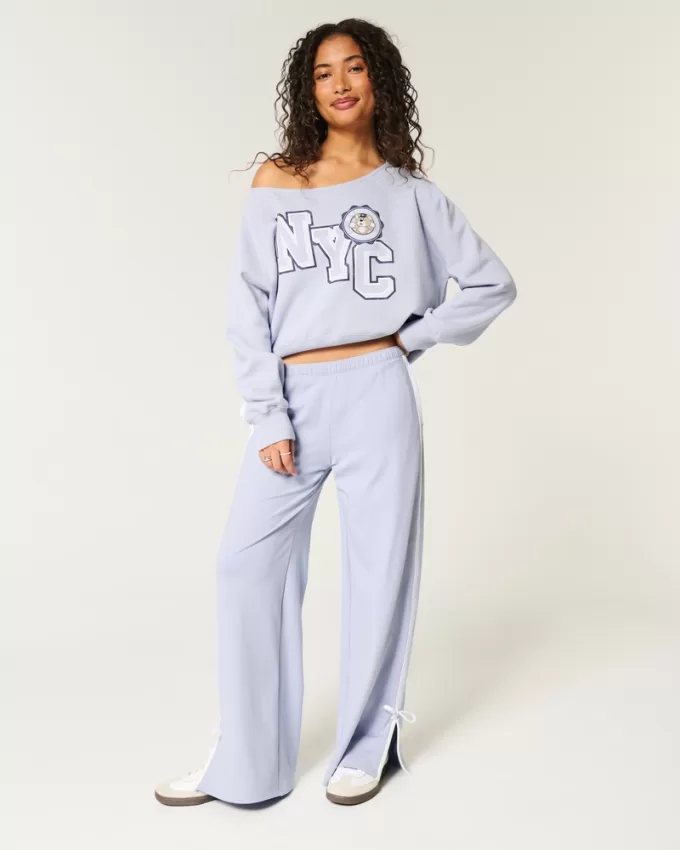 Easy Off-the-Shoulder NYC Graphic Sweatshirt,Easy Off-the-Shoulder NYC Graphic Sweatshirt Easy Off-the-Shoulder NYC Graphic Sweatshirt,Easy Off-the-Shoulder NYC Graphic Sweatshirt