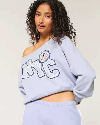 Easy Off-the-Shoulder NYC Graphic Sweatshirt,Easy Off-the-Shoulder NYC Graphic Sweatshirt Easy Off-the-Shoulder NYC Graphic Sweatshirt,Easy Off-the-Shoulder NYC Graphic Sweatshirt