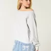Easy Off-the-Shoulder Number Graphic Crew Sweatshirt,Easy Off-the-Shoulder Number Graphic Crew Sweatshirt Easy Off-the-Shoulder Number Graphic Crew Sweatshirt,Easy Off-the-Shoulder Number Graphic Crew Sweatshirt