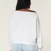 Easy Off-the-Shoulder Number Graphic Sweatshirt,Easy Off-the-Shoulder Number Graphic Sweatshirt Easy Off-the-Shoulder Number Graphic Sweatshirt,Easy Off-the-Shoulder Number Graphic Sweatshirt