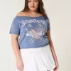 Easy Off-the-Shoulder Summer Graphic Tee,Easy Off-the-Shoulder Summer Graphic Tee Easy Off-the-Shoulder Summer Graphic Tee,Easy Off-the-Shoulder Summer Graphic Tee