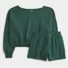 Easy Off-the-Shoulder Sweatshirt & Fleece Shorts Set,Easy Off-the-Shoulder Sweatshirt & Fleece Shorts Set Easy Off-the-Shoulder Sweatshirt & Fleece Shorts Set,Easy Off-the-Shoulder Sweatshirt & Fleece Shorts Set