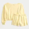 Easy Off-the-Shoulder Sweatshirt & Fleece Shorts Set,Easy Off-the-Shoulder Sweatshirt & Fleece Shorts Set Easy Off-the-Shoulder Sweatshirt & Fleece Shorts Set,Easy Off-the-Shoulder Sweatshirt & Fleece Shorts Set