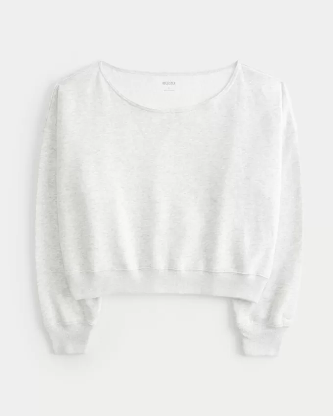 Easy Off-the-Shoulder Sweatshirt,Easy Off-the-Shoulder Sweatshirt