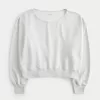 Easy Off-the-Shoulder Terry Sweatshirt,Easy Off-the-Shoulder Terry Sweatshirt