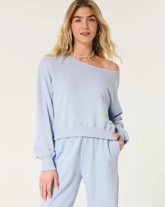 Easy Off-the-Shoulder Terry Sweatshirt,Easy Off-the-Shoulder Terry Sweatshirt Easy Off-the-Shoulder Terry Sweatshirt,Easy Off-the-Shoulder Terry Sweatshirt