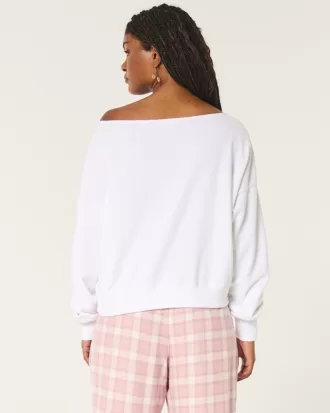 Easy Off-the-Shoulder Terry Sweatshirt,Easy Off-the-Shoulder Terry Sweatshirt Easy Off-the-Shoulder Terry Sweatshirt,Easy Off-the-Shoulder Terry Sweatshirt