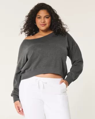 Easy Off-the-Shoulder Terry Sweatshirt,Easy Off-the-Shoulder Terry Sweatshirt Easy Off-the-Shoulder Terry Sweatshirt,Easy Off-the-Shoulder Terry Sweatshirt