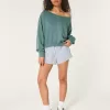 Easy Off-the-Shoulder Terry Sweatshirt,Easy Off-the-Shoulder Terry Sweatshirt