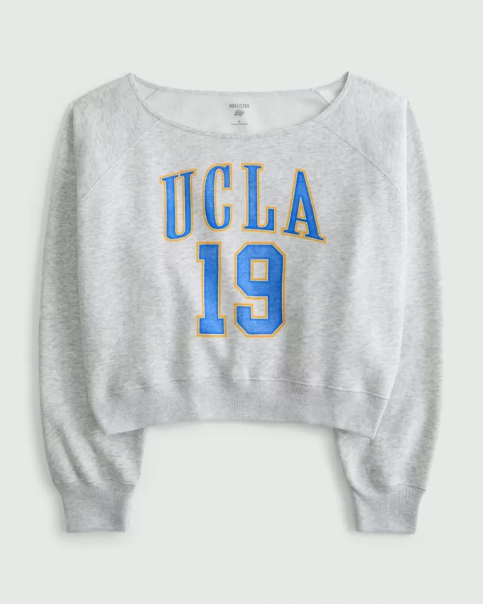 Easy Off-the-Shoulder UCLA Graphic Sweatshirt,Easy Off-the-Shoulder UCLA Graphic Sweatshirt Easy Off-the-Shoulder UCLA Graphic Sweatshirt,Easy Off-the-Shoulder UCLA Graphic Sweatshirt