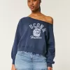 Easy Off-the-Shoulder UConn Huskies Graphic Sweatshirt,Easy Off-the-Shoulder UConn Huskies Graphic Sweatshirt Easy Off-the-Shoulder UConn Huskies Graphic Sweatshirt,Easy Off-the-Shoulder UConn Huskies Graphic Sweatshirt