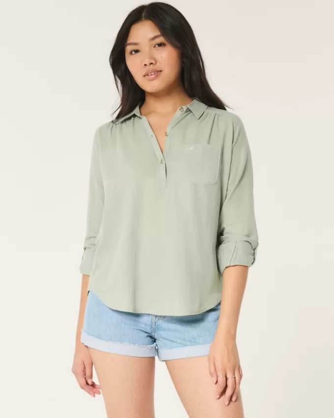 Easy Popover Shirt,Easy Popover Shirt Easy Popover Shirt,Easy Popover Shirt