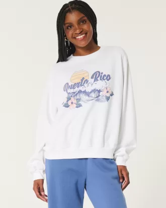 Easy Puerto Rico Graphic Crew Sweatshirt,Easy Puerto Rico Graphic Crew Sweatshirt