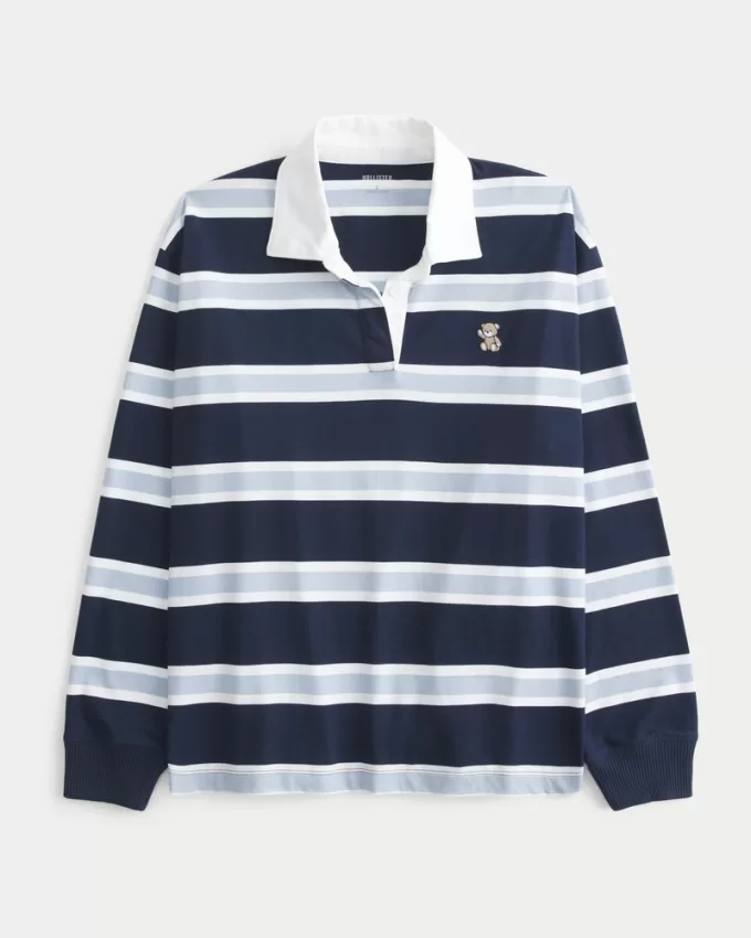 Easy Teddy Bear Graphic Rugby Polo,Easy Teddy Bear Graphic Rugby Polo Easy Teddy Bear Graphic Rugby Polo,Easy Teddy Bear Graphic Rugby Polo