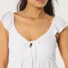 Easy Tie-Front Babydoll Top,Easy Tie-Front Babydoll Top
