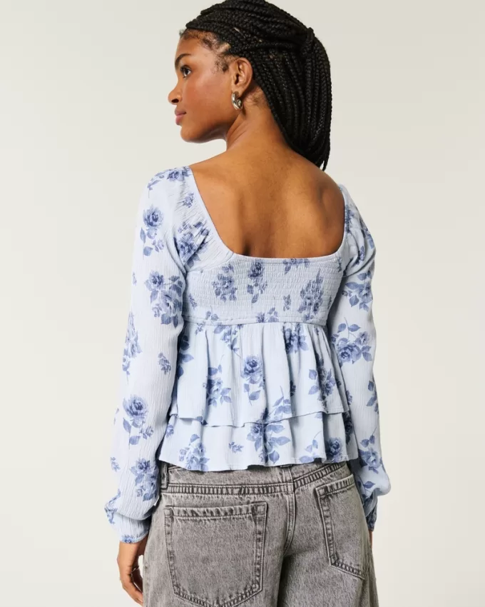 Easy Twist Bust Babydoll Top,Easy Twist Bust Babydoll Top