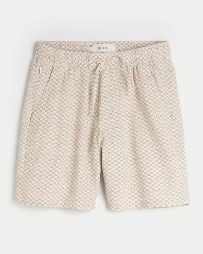 Flex-Waist Textural Woven Shorts 8″,Flex-Waist Textural Woven Shorts 8″ Flex-Waist Textural Woven Shorts 8″,Flex-Waist Textural Woven Shorts 8″