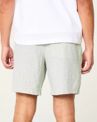 Flex-Waist Textural Woven Shorts 8″,Flex-Waist Textural Woven Shorts 8″ Flex-Waist Textural Woven Shorts 8″,Flex-Waist Textural Woven Shorts 8″