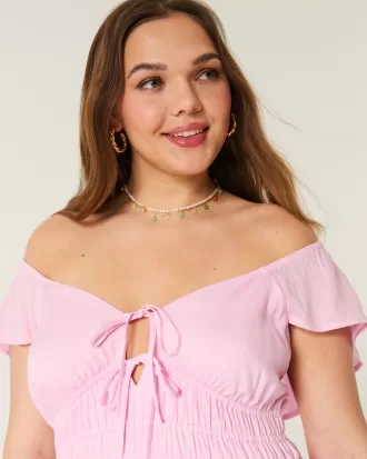 Flutter Sleeve Double-Tie Midi Dress,Flutter Sleeve Double-Tie Midi Dress Flutter Sleeve Double-Tie Midi Dress,Flutter Sleeve Double-Tie Midi Dress