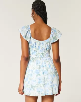 Flutter Sleeve Double-Tie Skort Dress,Flutter Sleeve Double-Tie Skort Dress Flutter Sleeve Double-Tie Skort Dress,Flutter Sleeve Double-Tie Skort Dress