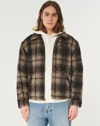 Fuzzy Plaid Shacket,Fuzzy Plaid Shacket