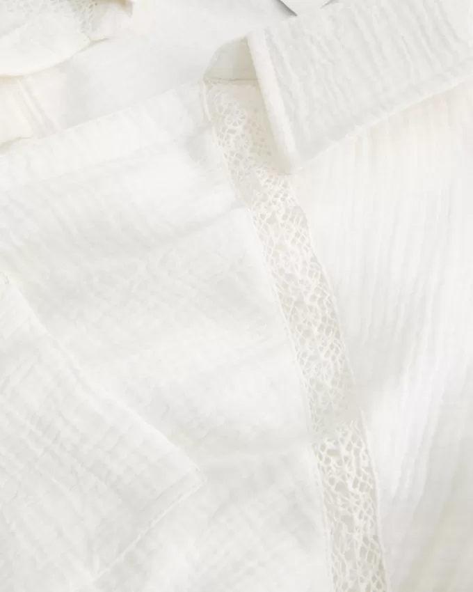 Gauze Button-Through Shirt Dress,Gauze Button-Through Shirt Dress Gauze Button-Through Shirt Dress,Gauze Button-Through Shirt Dress