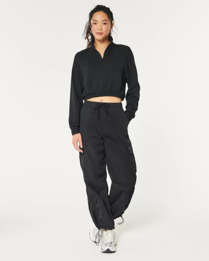 Gilly Hicks Active Cooldown Quarter-Zip Top,Gilly Hicks Active Cooldown Quarter-Zip Top