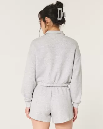 Gilly Hicks Active Cooldown Quarter-Zip Top,Gilly Hicks Active Cooldown Quarter-Zip Top