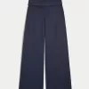 Gilly Hicks Active Recharge Foldover Waist Wide-Leg Pants,Gilly Hicks Active Recharge Foldover Waist Wide-Leg Pants