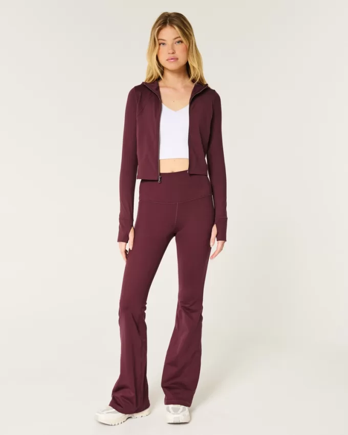 Gilly Hicks Active Recharge Hooded Crop Zip-Up Top,Gilly Hicks Active Recharge Hooded Crop Zip-Up Top Gilly Hicks Active Recharge Hooded Crop Zip-Up Top,Gilly Hicks Active Recharge Hooded Crop Zip-Up Top