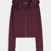 Gilly Hicks Active Recharge Hooded Crop Zip-Up Top,Gilly Hicks Active Recharge Hooded Crop Zip-Up Top Gilly Hicks Active Recharge Hooded Crop Zip-Up Top,Gilly Hicks Active Recharge Hooded Crop Zip-Up Top