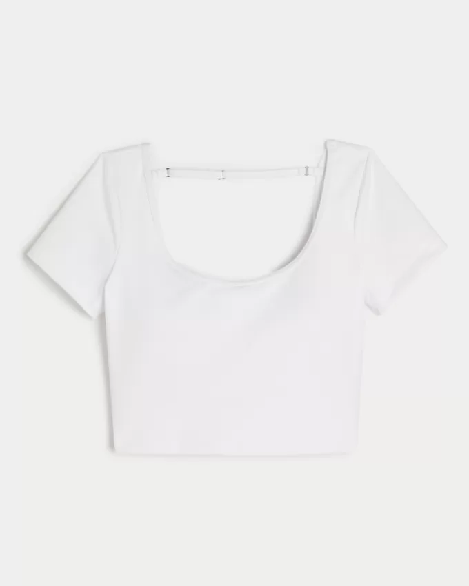 Gilly Hicks Active Recharge Open-Back Tee,Gilly Hicks Active Recharge Open-Back Tee