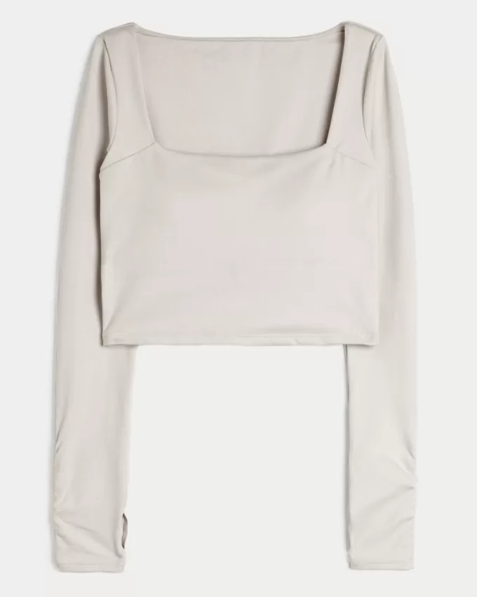 Gilly Hicks Active Recharge Square-Neck Top,Gilly Hicks Active Recharge Square-Neck Top