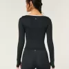 Gilly Hicks Active Recharge Under-Bust Long-Sleeve Top,Gilly Hicks Active Recharge Under-Bust Long-Sleeve Top