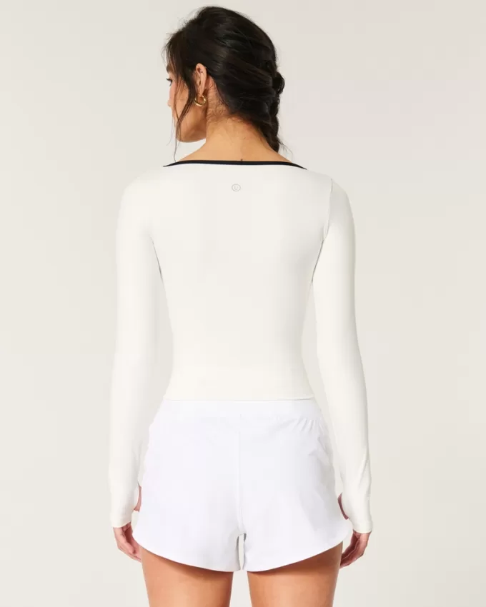 Gilly Hicks Active Recharge Under-Bust Long-Sleeve Top,Gilly Hicks Active Recharge Under-Bust Long-Sleeve Top Gilly Hicks Active Recharge Under-Bust Long-Sleeve Top,Gilly Hicks Active Recharge Under-Bust Long-Sleeve Top